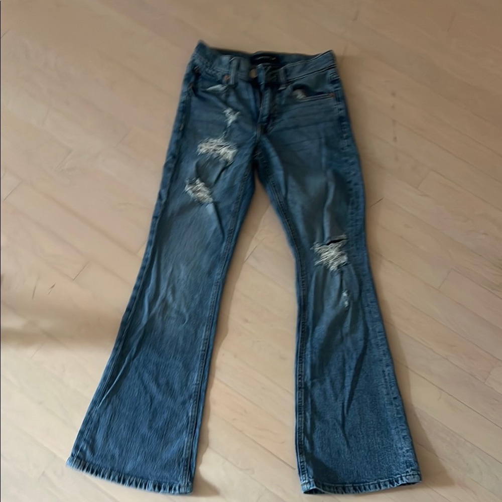 Aeropostale Blue Flare Wide Leg Jeans